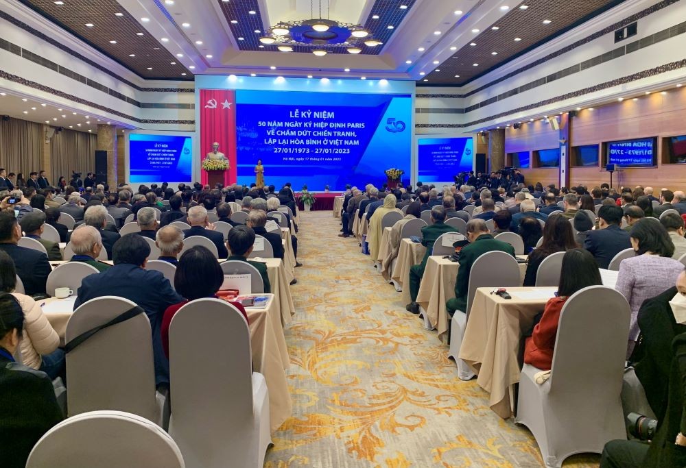[Trực tiếp] Lễ kỷ niệm 50 năm Ngày ký Hiệp định Paris về chấm dứt chiến tranh, lập lại hòa bình ở Việt Nam