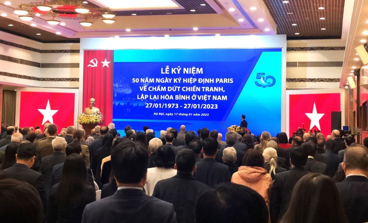 [Trực tiếp] Lễ kỷ niệm 50 năm Ngày ký Hiệp định Paris về chấm dứt chiến tranh, lập lại hòa bình ở Việt Nam