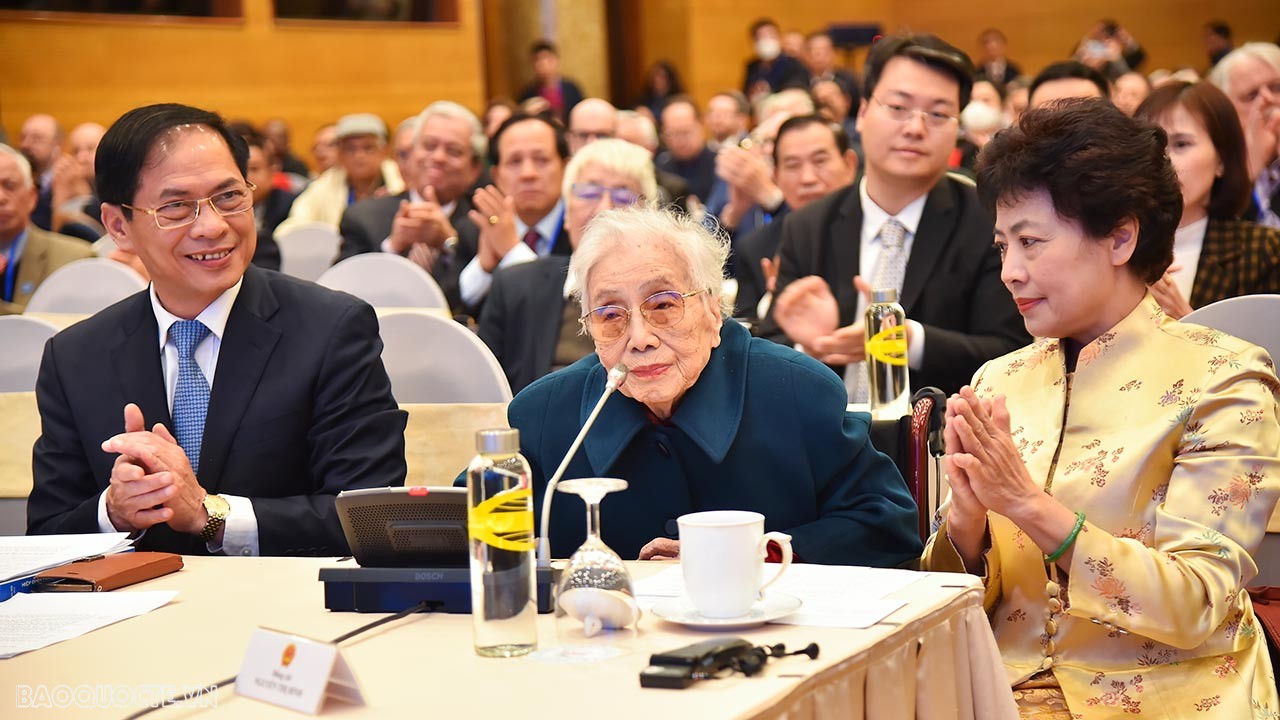 Nguyễn Thị Bình, Ngày 16/1/2023, Lễ kỷ niệm 50 năm ngày ký Hiệp định Paris. (Ảnh:  Tuấn Anh)