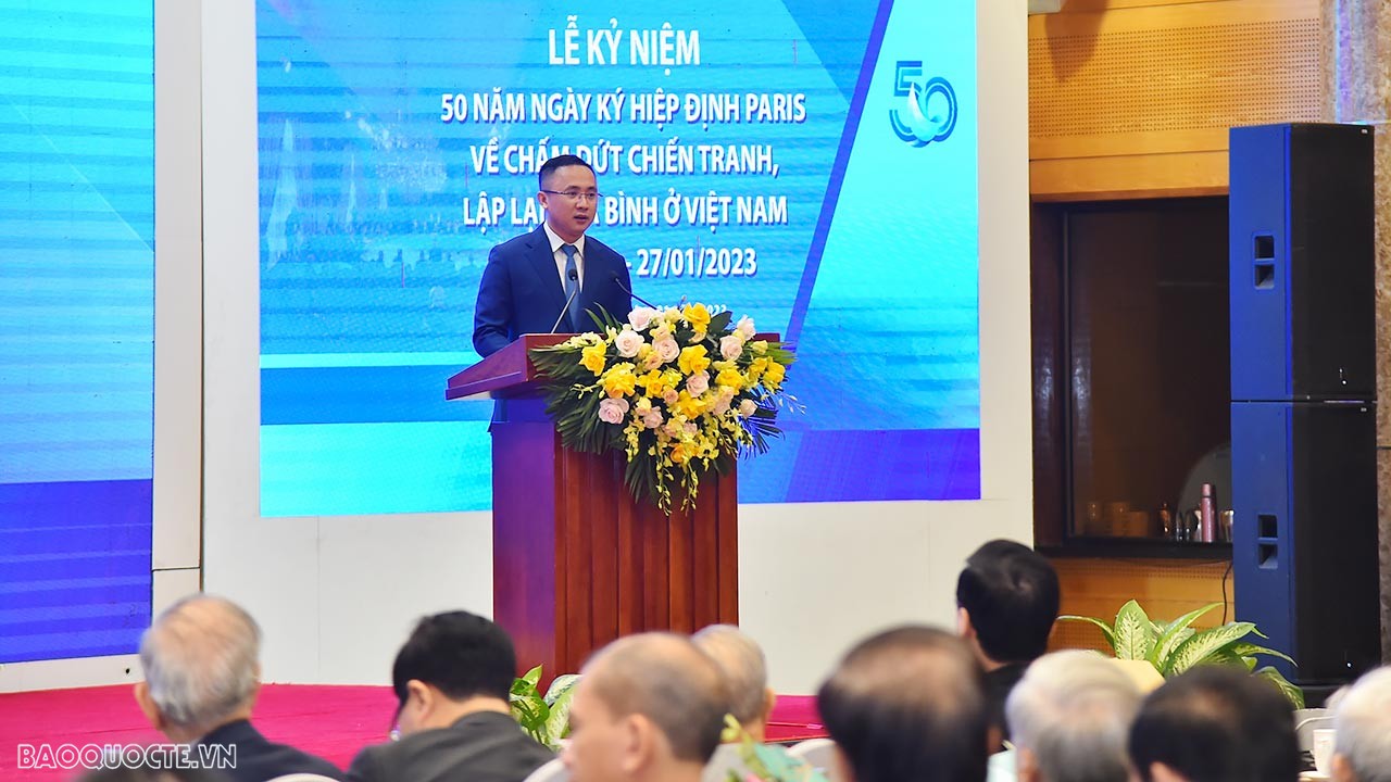 [Trực tiếp] Lễ kỷ niệm 50 năm Ngày ký Hiệp định Paris về chấm dứt chiến tranh, lập lại hòa bình ở Việt Nam