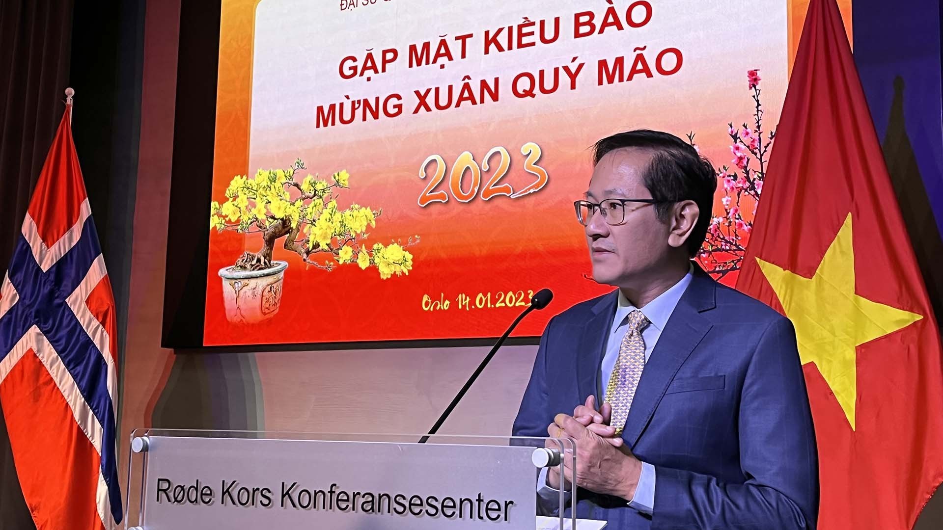 Gặt mặt kiều bào đón Xuân Quý Mão 2023 tại Na Uy