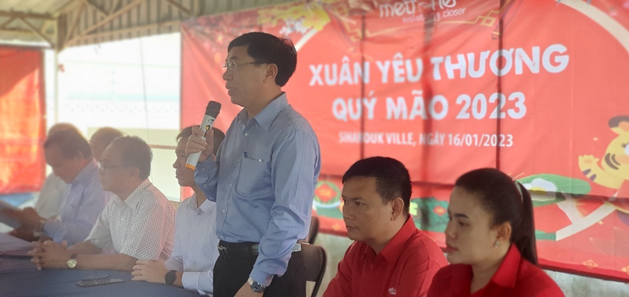 Hoạt động nghĩa tình đón Tết Quý Mão tại tỉnh Preah Sihanouk, Campuchia