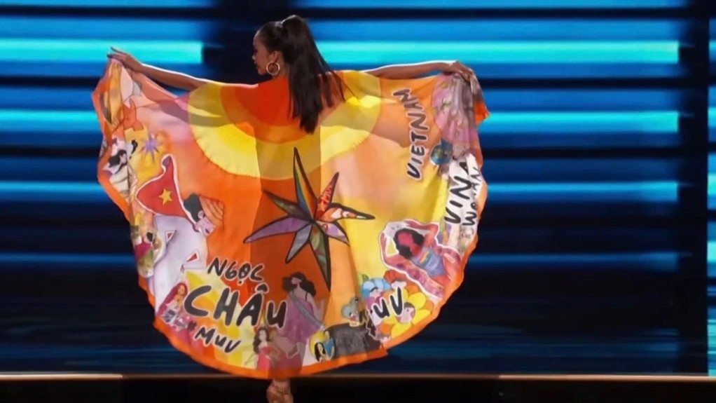 Hoa hậu Hoàn vũ 2022: Ngọc Châu thắng giải bình chọn Áo choàng đẹp nhất