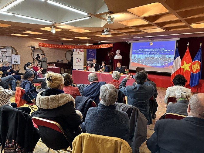 Tổ chức trọng thể Lễ kỷ niệm 50 năm ngày ký Hiệp định Paris tại Pháp