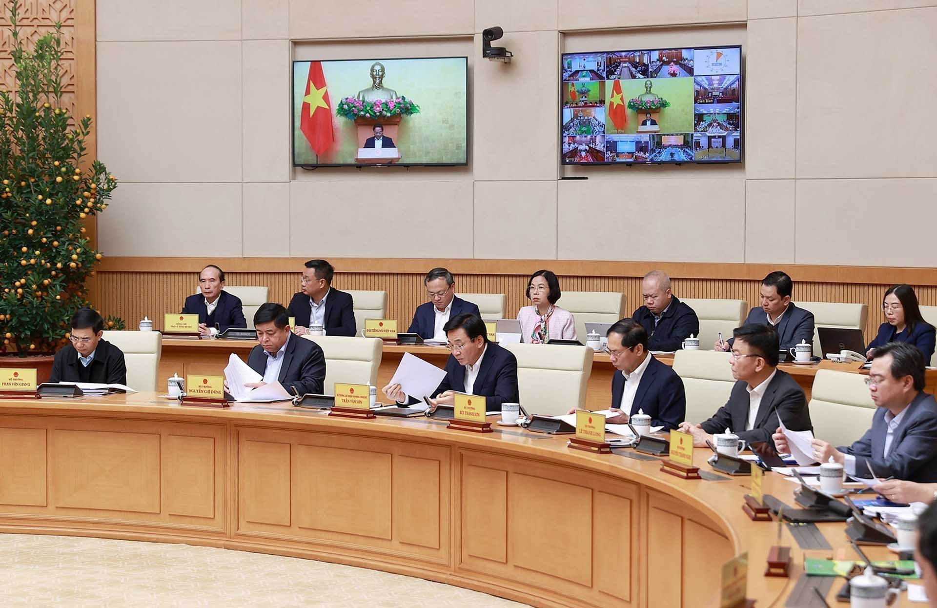 Thành viên và đại diện các cơ quan thuộc Chính phủ tham dự phiên họp. (Nguồn: TTXVN) Thành viên và đại diện các cơ quan thuộc Chính phủ tham dự phiên họp. (Nguồn: TTXVN)