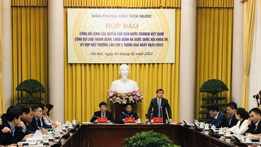 Công bố lệnh của Quyền Chủ tịch nước về Luật Khám, chữa bệnh mới