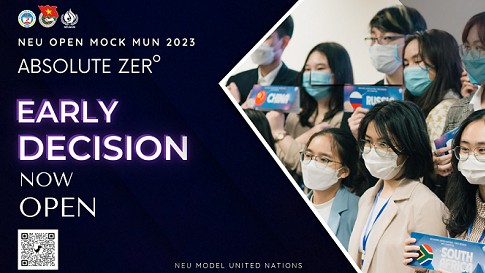 Sinh viên Đại học Kinh tế Quốc dân đưa NEU OPEN MOCK MUN trở lại trong năm 2023