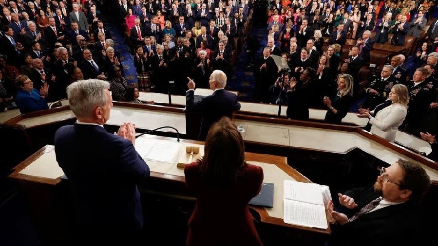 Tổng thống Mỹ Joe Biden bắt đầu đọc Thông điệp liên bang thứ 2 trong nhiệm kỳ