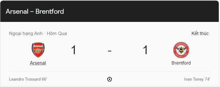 Link xem trực tiếp Arsenal vs Brentford 22h00 ngày 11/2/2023 vòng 23 Ngoại hạng Anh 2022-2023