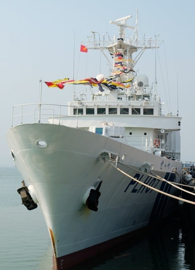 Tàu tuần tra của Nhật Bản đến thăm Đà Nẵng. (Nguồn: VGP Tàu tuần tra của Nhật Bản đến thăm Đà Nẵng. (Nguồn: VGP