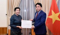 Việt Nam tiếp nhận bản sao Thư ủy nhiệm bổ nhiệm Đại sứ Campuchia tại Việt Nam