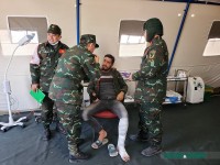 Bác sĩ quân y Việt Nam kịp thời cấp cứu cho người dân Thổ Nhĩ Kỳ bị gãy xương cổ chân