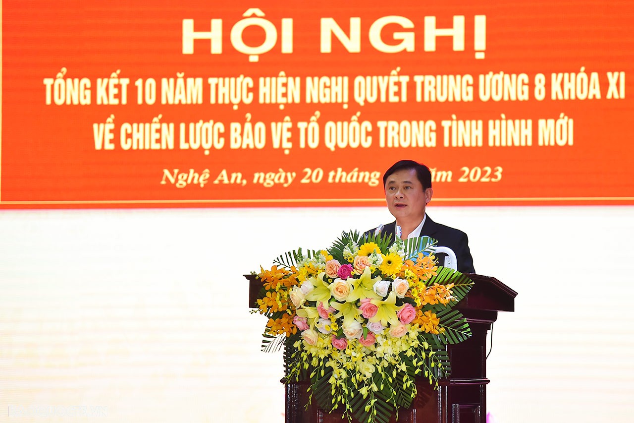 đồng chí Thái Thanh Quý, Ủy viên Trung ương Đảng, Bí thư Tỉnh ủy Nghệ An phát biểu tại Hội nghị. đồng chí Thái Thanh Quý, Ủy viên Trung ương Đảng, Bí thư Tỉnh ủy Nghệ An phát biểu tại Hội nghị.