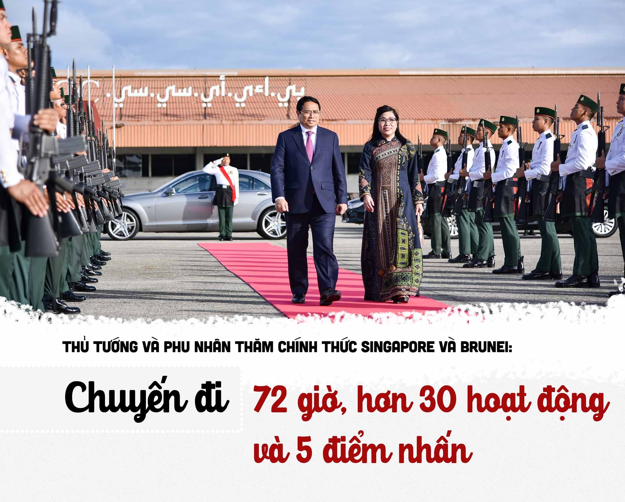 Chuyến đi 70 giờ, hơn 30 hoạt động và 5 điểm nhấn của Thủ tướng Chính phủ và Phu nhân