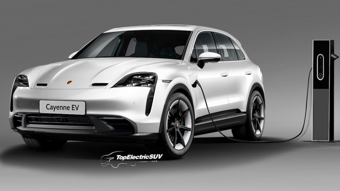 Porsche hé lộ ra mắt SUV Cayenne chạy điện mạnh hơn bản máy xăng