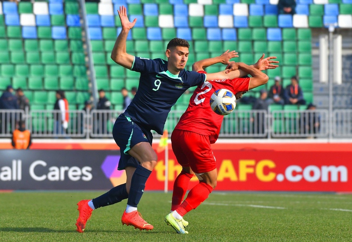 Những hình ảnh U20 thi đấu quả cảm và giành chiến thắng trước U20 Australia