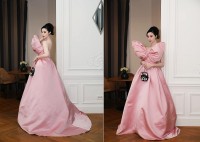 Phạm Băng Băng hóa tiểu thư với đầm hồng tôn vinh thời trang Paris