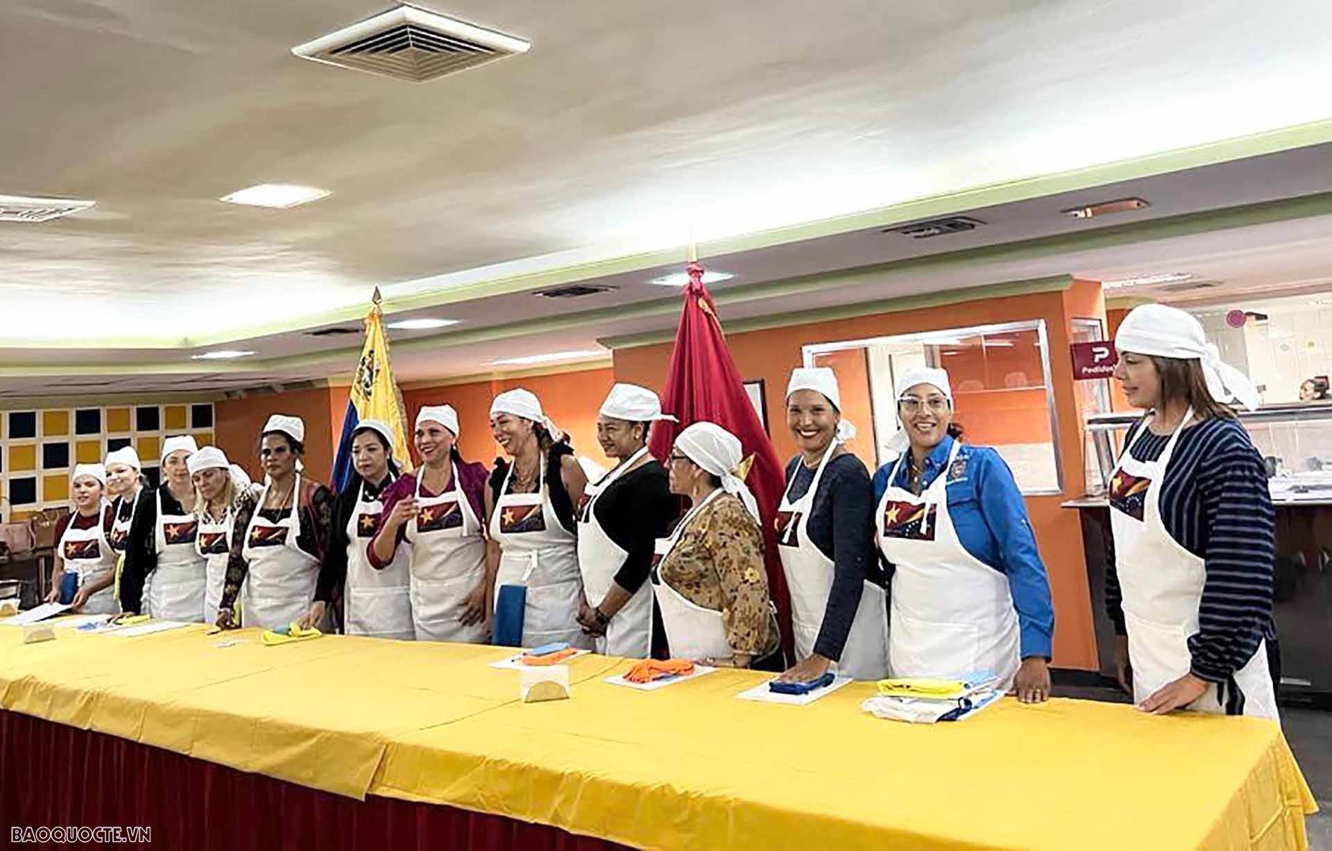 Khai giảng các khóa học tiếng Việt, nấu ăn, múa cổ truyền và Việt Võ đạo tại trường Đại học UNEFA, Venezuela