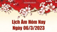 Lịch âm hôm nay 6/3/2023 - Ngày âm lịch hôm nay bao nhiêu? Hôm nay ngày tốt hay xấu?