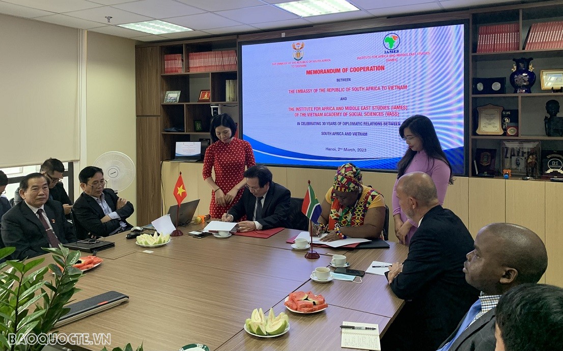 Hoạt động kỷ niệm 30 năm Việt Nam-Nam Phi: Những đóng góp tích cực thúc đẩy quan hệ hợp tác song phương Hoạt động kỷ niệm 30 năm Việt Nam-Nam Phi: Những đóng góp tích cực thúc đẩy quan hệ hợp tác song phương