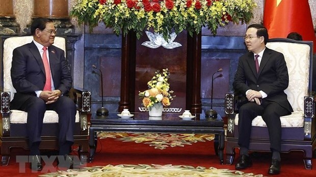 Chủ tịch nước Võ Văn Thưởng tiếp Phó Thủ tướng Campuchia