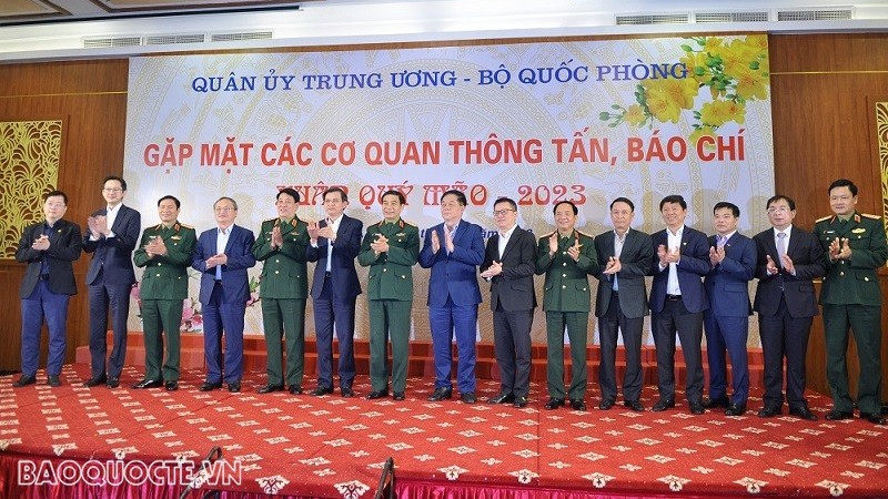 Bộ Quốc phòng gặp mặt cơ quan thông tấn, báo chí Xuân Quý Mão 2023