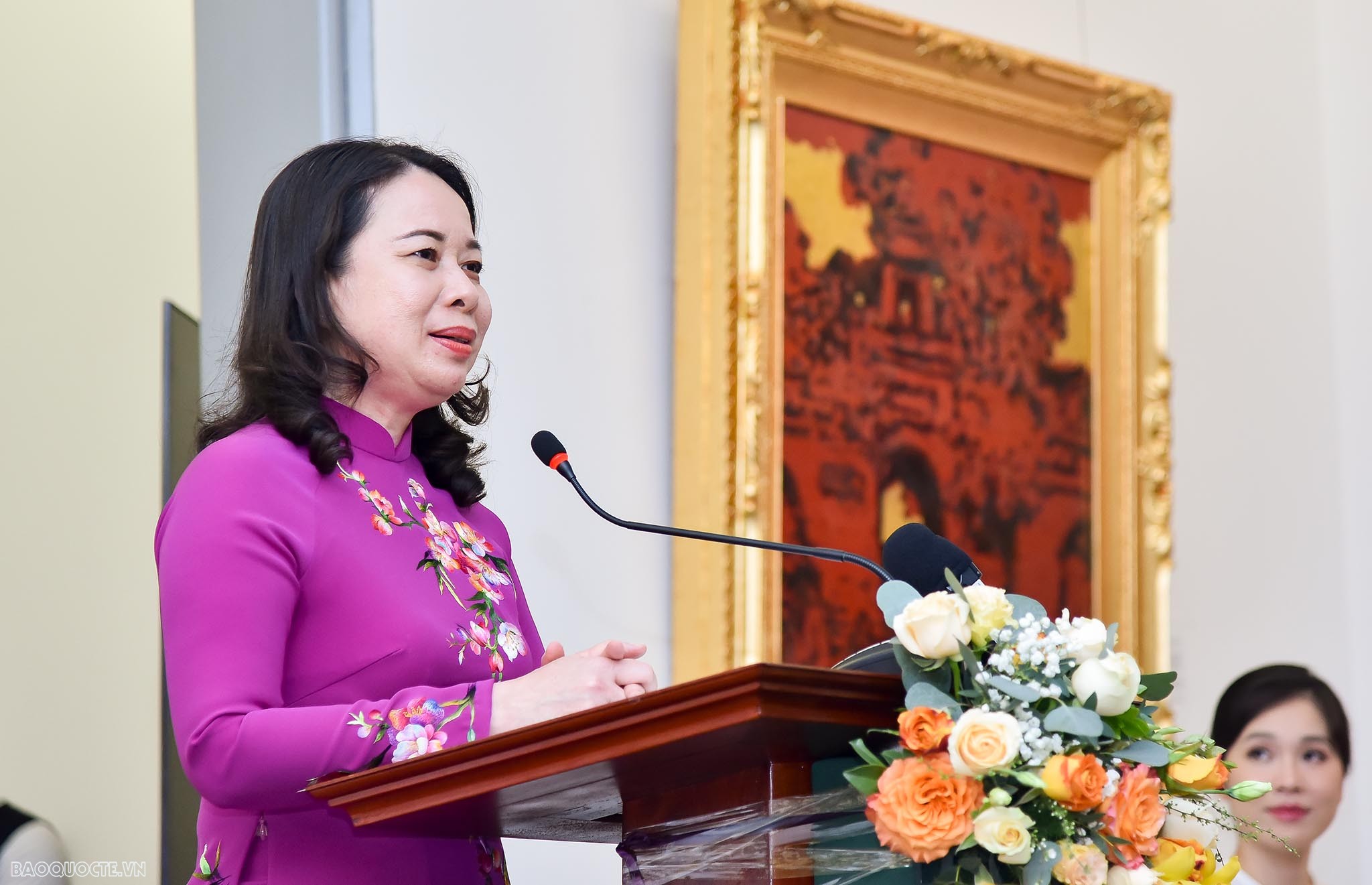 Phó Chủ tịch nước Võ Thị Ánh Xuân chủ trì tiệc trà mừng quốc tế Phụ nữ cho các nhà ngoại giao nữ nước ngoài