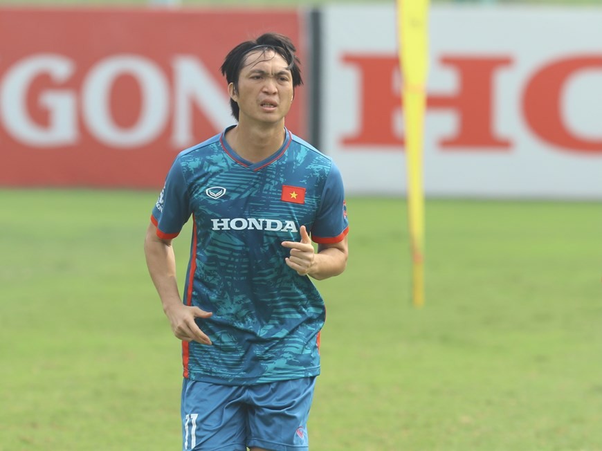 Toàn cảnh buổi tập của đội tuyển Việt Nam với Huấn luyện viên Philippe Troussier