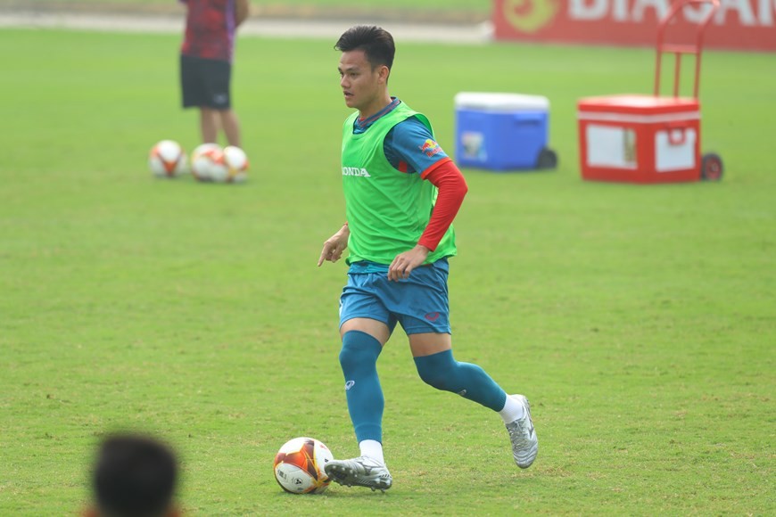 Toàn cảnh buổi tập của đội tuyển Việt Nam với Huấn luyện viên Philippe Troussier