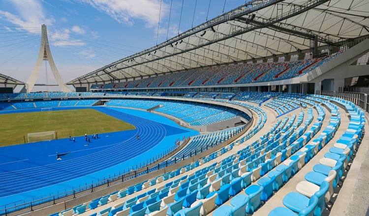 SEA Games 32: Lực hút cho du lịch thể thao nước chủ nhà Campuchia. Hình ảnh sân vận động Morodok Techo là nơi sẽ diễn ra những hoạt động chính của SEA  Game. (Nguồn: khmertimeskh)