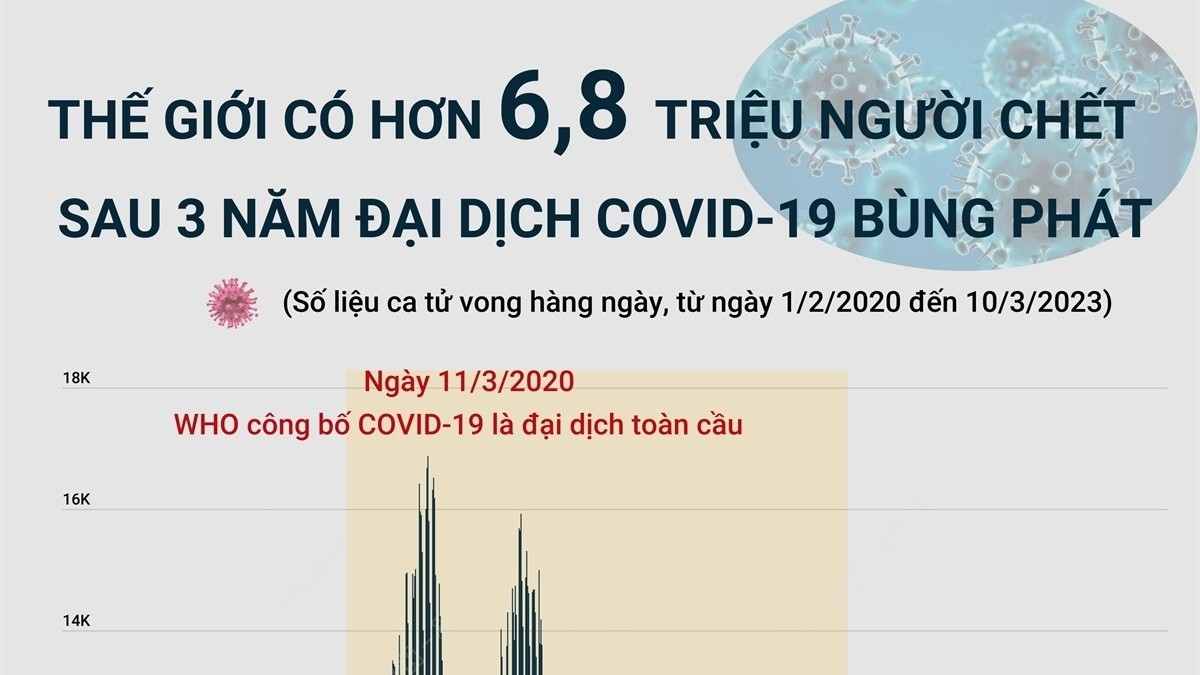 Đại dịch Covid-19: 'Sát thủ' khiến hơn 6,8 triệu người chết