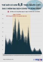 Đại dịch Covid-19: 'Sát thủ' khiến hơn 6,8 triệu người chết