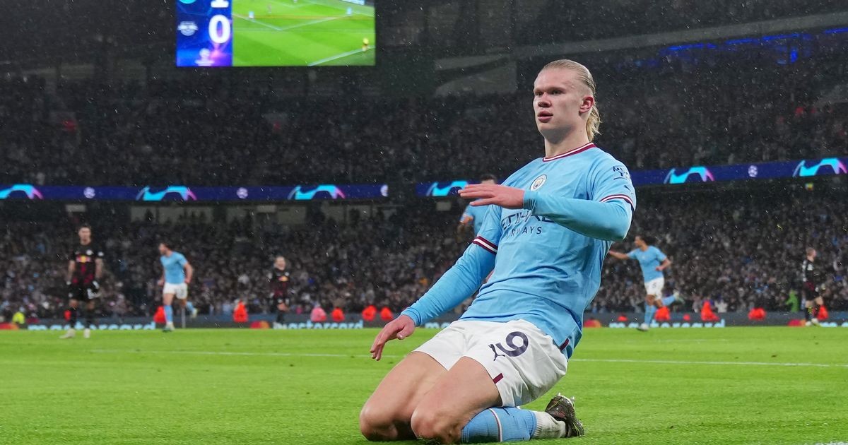 Erling Haalan ghi 5 bàn thắng cho Man City. (Nguồn: Manchester City)