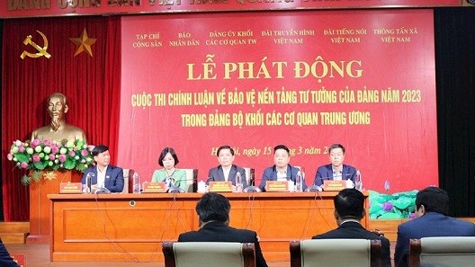 Đảng ủy Khối các cơ quan Trung ương phát động Cuộc thi chính luận về bảo vệ nền tảng tư tưởng của Đảng năm 2023