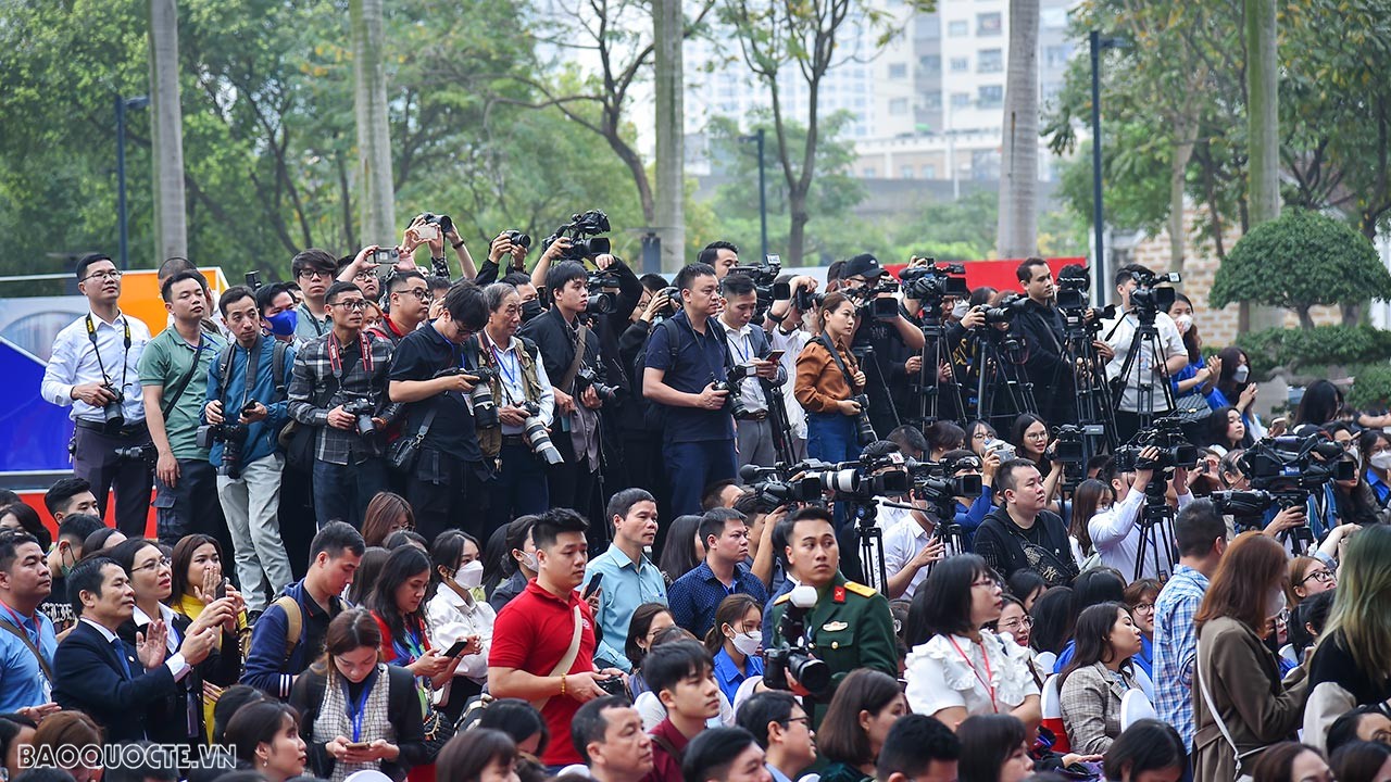 Toàn cảnh phiên khai mạc Hội báo toàn quốc năm 2023 qua ảnh