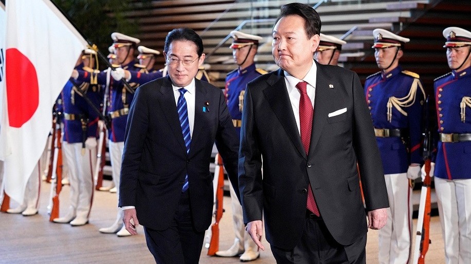 'Mùa Xuân mới' đang đến trong quan hệ Nhật - Hàn