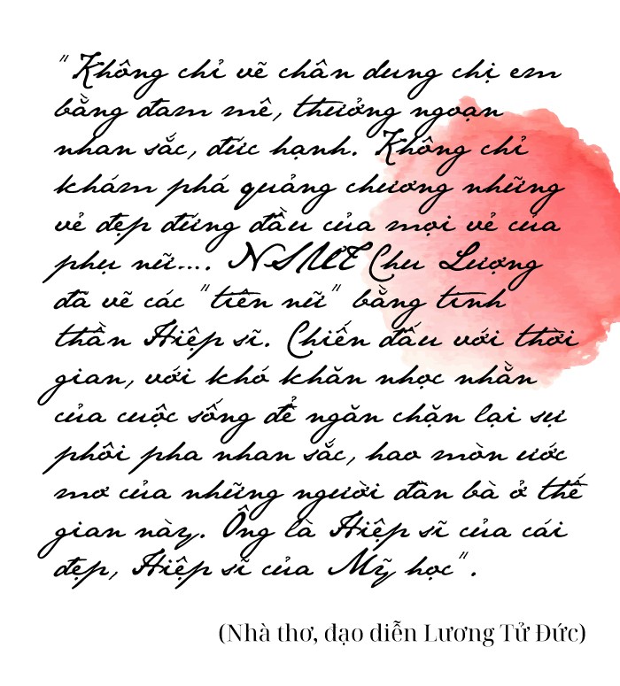 Chu Lượng: Người vẽ các “tiên nữ” bằng tinh thần Hiệp sĩ