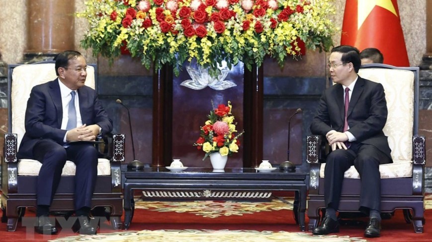 Chủ tịch nước Võ Văn Thưởng tiếp Phó Thủ tướng, Bộ trưởng Ngoại giao và Hợp tác quốc tế Campuchia