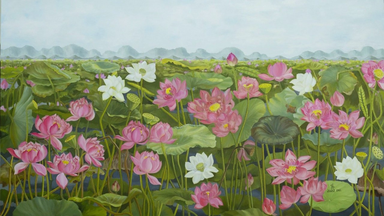 Tôn vinh hình tượng hoa Sen qua Triển lãm 'Nghệ thuật Sen Việt 2023 – Vẻ đẹp thuần khiết'