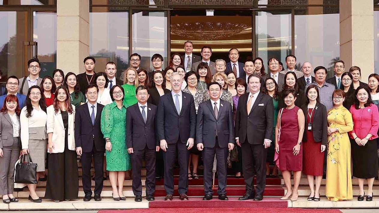 Chủ tịch Quốc hội Vương Đình Huệ tiếp Đoàn doanh nghiệp thuộc Hội đồng kinh doanh Hoa Kỳ-ASEAN