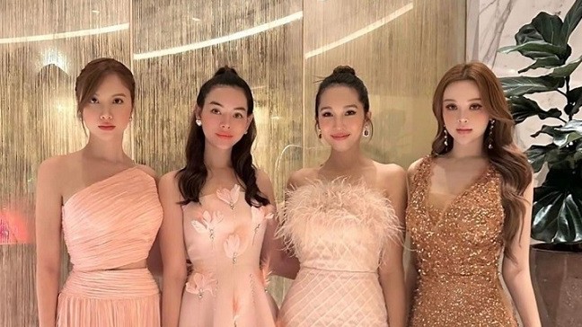 Thời trang sang trọng của Tăng Thanh Hà và nhóm sao nữ dự đám cưới Linh Rin