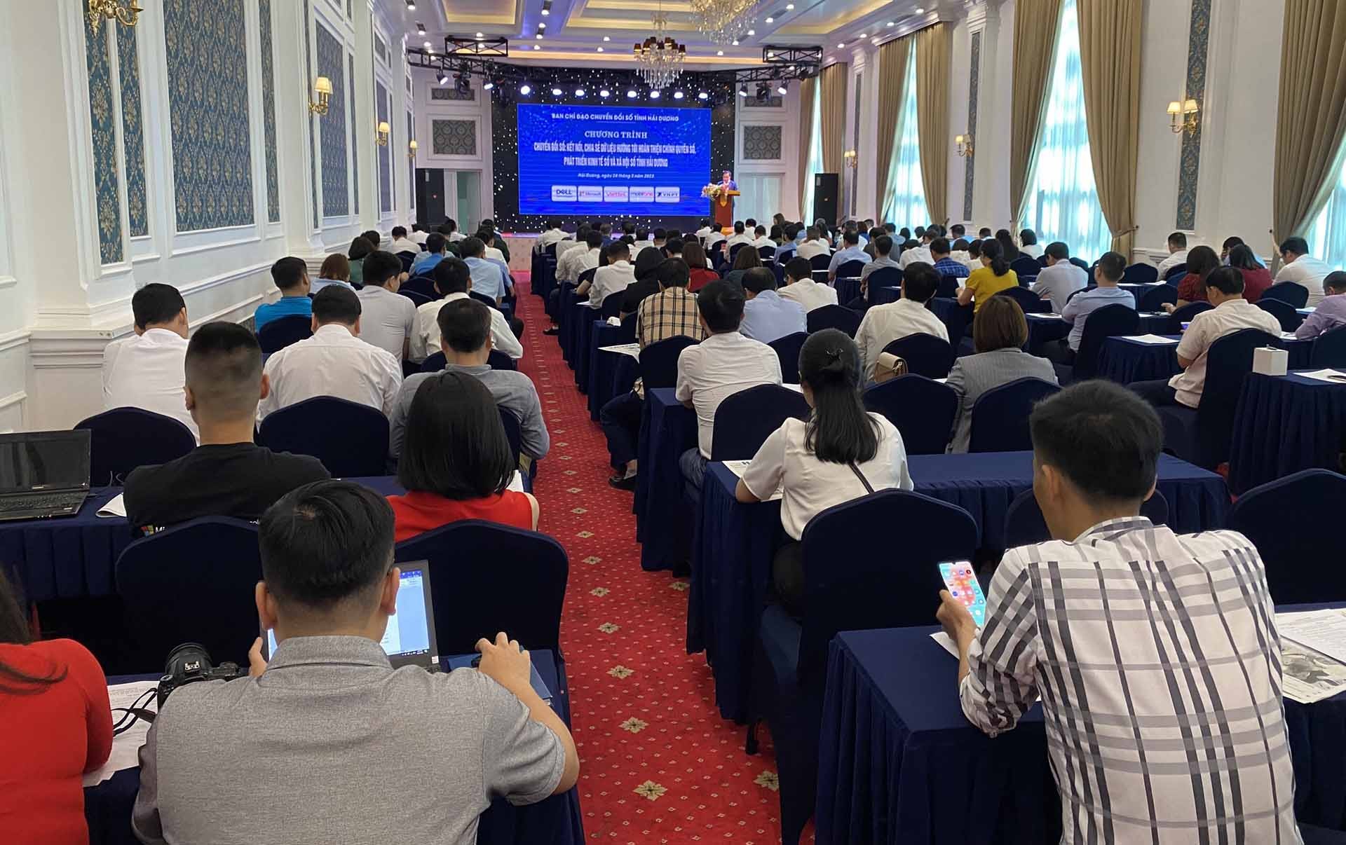 Toàn cảnh ngày chuyển đổi số tỉnh Hải Dương năm 2023.