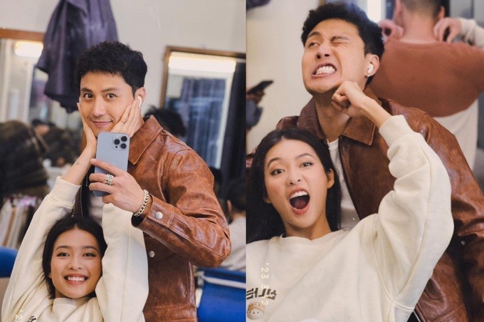 Loạt ảnh hậu trường hài hước và 'lầy lội' của bộ phim 'Gia đình mình vui bất thình lình'