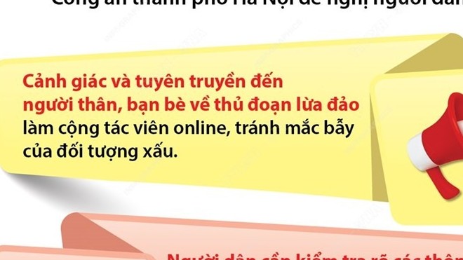 Cảnh báo chiêu trò lừa đảo làm cộng tác viên online chiếm đoạt tài sản