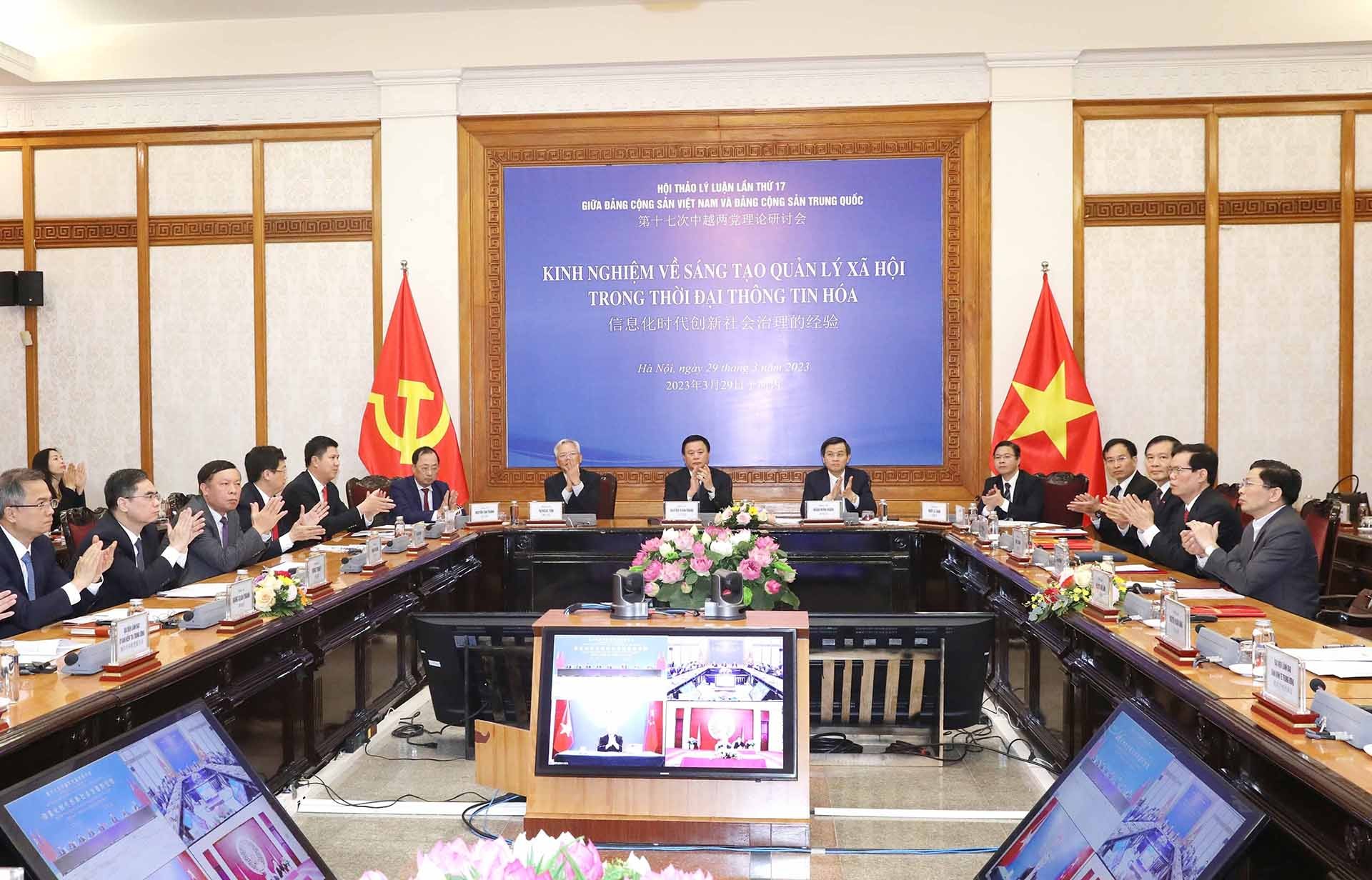 Quang cảnh hội thảo trực tuyến. (Nguồn: TTXVN)