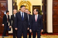 Bộ trưởng Ngoại giao Bùi Thanh Sơn tiếp Bí thư Khu ủy Quảng Tây, Trung Quốc