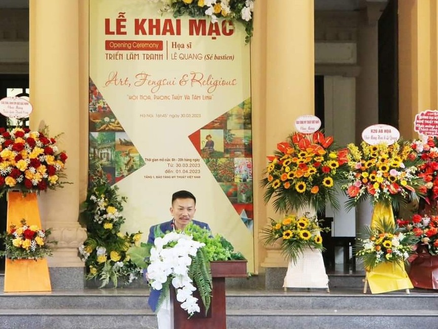 Triển lãm gần 200 tranh cá nhân của họa sĩ Lê Quang