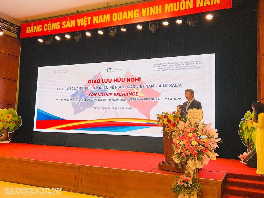 Giao lưu hữu nghị kỷ niệm 50 năm quan hệ ngoại giao Việt Nam-Australia tại Hà Nội Giao lưu hữu nghị kỷ niệm 50 năm quan hệ ngoại giao Việt Nam-Australia tại Hà Nội
