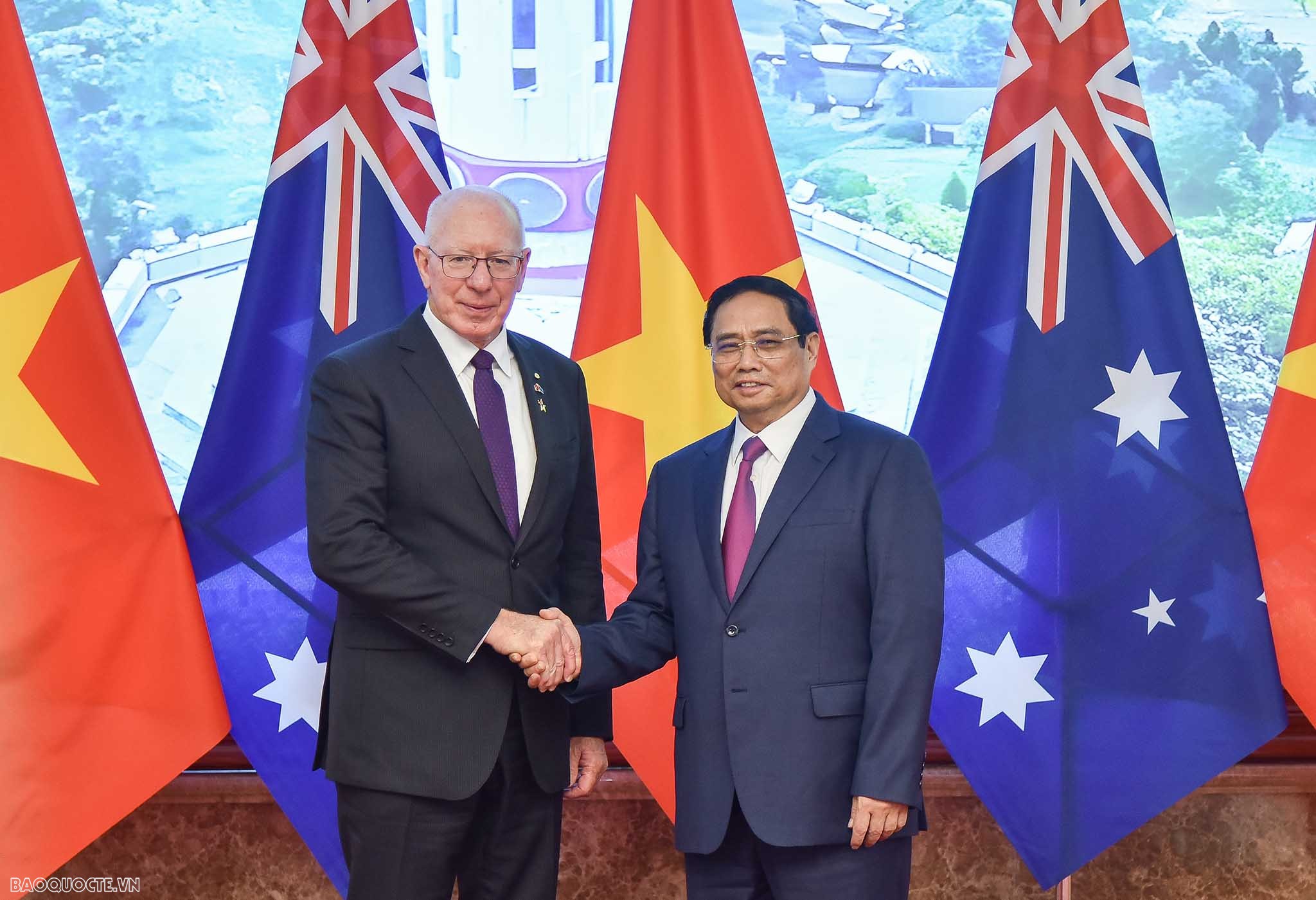 Thủ tướng Chính phủ Phạm Minh Chính tiếp Toàn quyền Australia David Hurley