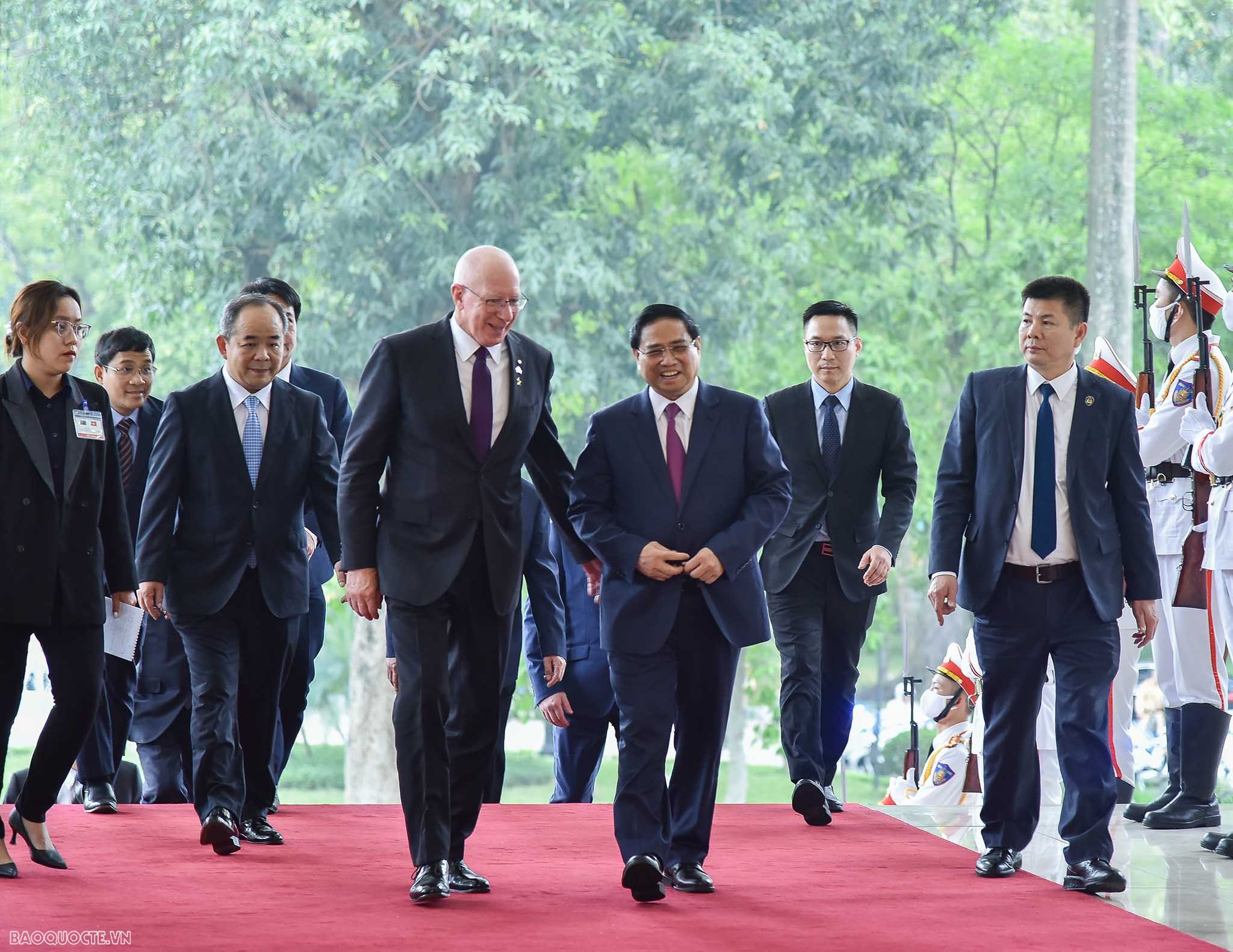 Thủ tướng Chính phủ Phạm Minh Chính tiếp Toàn quyền Australia David Hurley